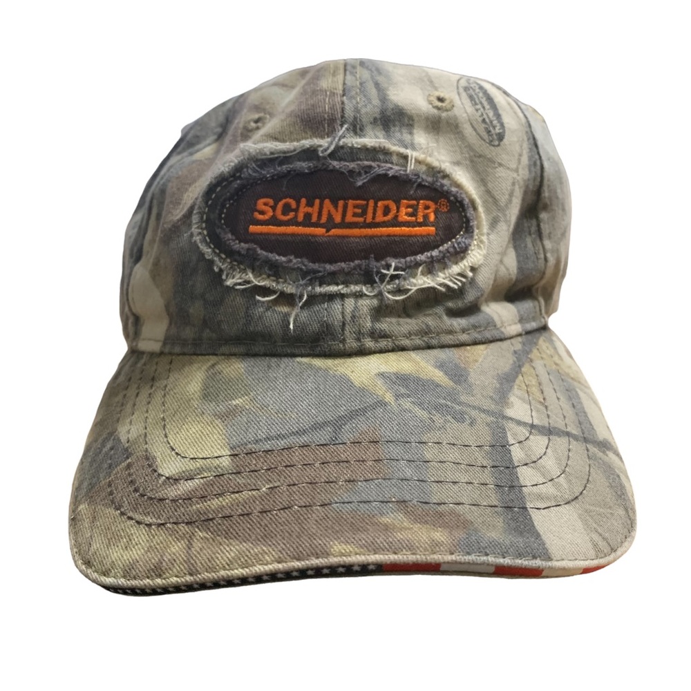 Vintage Lagenlook Realtree Hardwoods Camouflage Trucker Hat